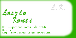 laszlo konti business card